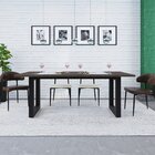 Mesa De Jantar Bronx R 200cm X90x75cm Terracota/preto