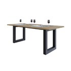 Mesa De Jantar Bronx R 200cm X90x75cm Vermont Oak/preto