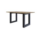 Mesa De Jantar Bronx Rg2 160x90x75cm  Vermont Oak/preto
