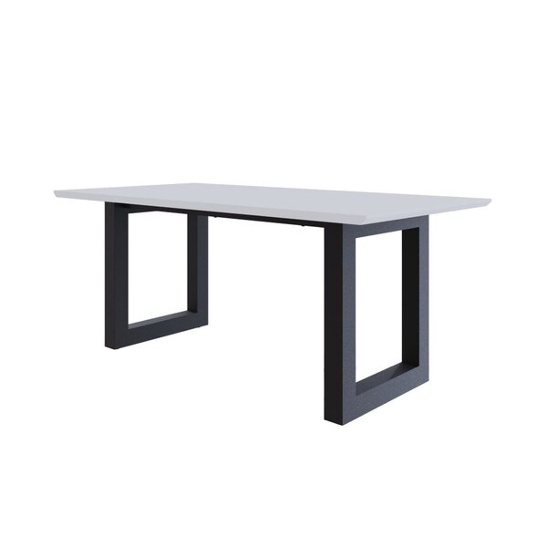Mesa De Jantar Bronx Rg2 180x90x75cm Branco/preto