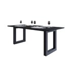 Mesa De Jantar Bronx Rg2 200x90x75cm Preto