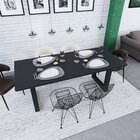 Mesa De Jantar Bronx Rg2 200x90x75cm Preto