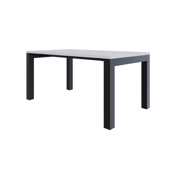 Mesa De Jantar Bronx U 160 Cmx90x75cm Branco /preto