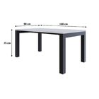 Mesa De Jantar Bronx U 160 Cmx90x75cm Branco /preto