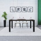 Mesa De Jantar Bronx U 160x90x75cm  Terracota/preto