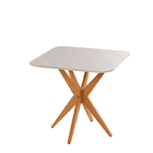 Mesa De Jantar C- Base Estrela E Tampo C- Vidro 90 X 90 Simpa