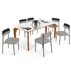 Mesa De Jantar Capri 160cm Off White 6 Cadeiras Melina B05 Li