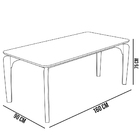 Mesa De Jantar Capri 160cm Off White 6 Cadeiras Melina B05 Li