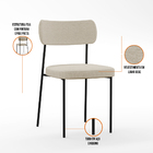 Mesa De Jantar Capri 160cm Off White Nature Com 6 Cadeiras Me