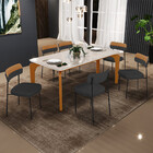 Mesa De Jantar Capri Off White 6 Cadeiras Melina B05 Linho Gr