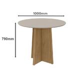 Mesa De Jantar Celebrare 100cm Com 4 Cadeiras Athenas Amêndoa