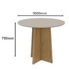 Mesa De Jantar Celebrare 100cm Com 4 Cadeiras Athenas Amêndoa