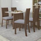 Mesa De Jantar Celebrare 120cm E 4 Cadeiras Athenas Imbuia/of