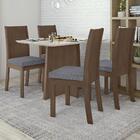 Mesa De Jantar Celebrare 120cm E 4 Cadeiras Athenas Imbuia/of