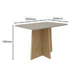 Mesa De Jantar Celebrare 120x80 Com 4 Cadeiras Apogeu Amêndoa