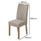 Mesa De Jantar Celebrare 120x80 Com 4 Cadeiras Apogeu Amêndoa