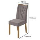 Mesa De Jantar Celebrare 120x80 Com 4 Cadeiras Apogeu Amêndoa