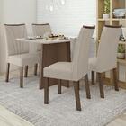 Mesa De Jantar Celebrare 120x80 Com 4 Cadeiras Apogeu Imbuia/