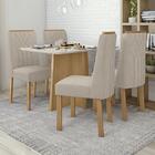 Mesa De Jantar Celebrare 120x80 Com 4 Cadeiras Exclusive Amên