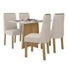 Mesa De Jantar Celebrare 120x80 Com 4 Cadeiras Exclusive Amên