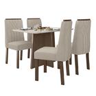 Mesa De Jantar Celebrare 120x80 Com 4 Cadeiras Exclusive Imbu