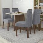 Mesa De Jantar Celebrare 120x80 Com 4 Cadeiras Exclusive Imbu