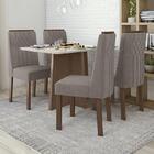 Mesa De Jantar Celebrare 120x80 Com 4 Cadeiras Exclusive Imbu