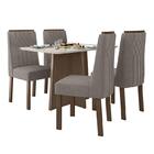 Mesa De Jantar Celebrare 120x80 Com 4 Cadeiras Exclusive Imbu