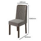 Mesa De Jantar Celebrare 120x80 Com 4 Cadeiras Exclusive Imbu