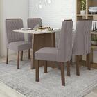 Mesa De Jantar Celebrare 120x80 Com 4 Cadeiras Exclusive Imbu