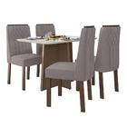Mesa De Jantar Celebrare 120x80 Com 4 Cadeiras Exclusive Imbu