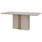 Mesa De Jantar Charlote 180 Cm Cimol Off White/nature