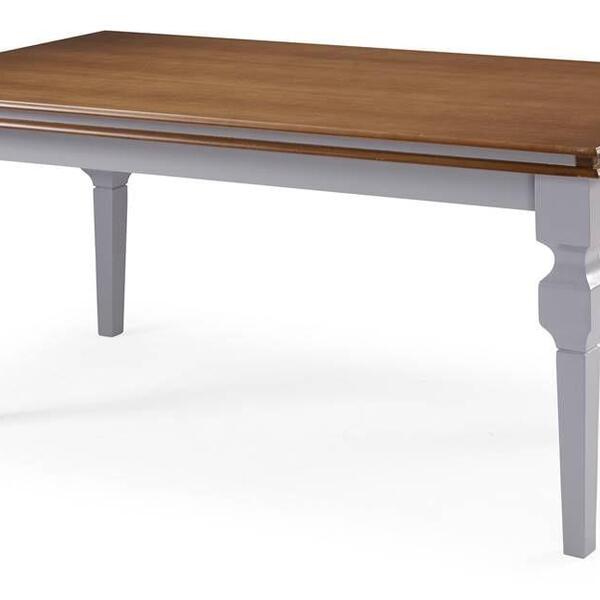 Mesa De Jantar Charlotte Tampo Imbuia E Base Cinza Escuro 156