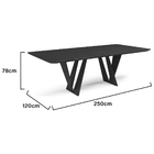 Mesa De Jantar Chile C03 250x120 Cm - Amarena Móveis - Laca P