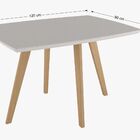 Mesa De Jantar Coimbra Retangular 1 20 X 0 90 - Natural / Vid