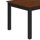 Mesa De Jantar Colonial Preta 180x100 Com Pés Retos E Tampo I