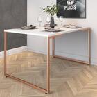 Mesa De Jantar Colt Branco Cobre
