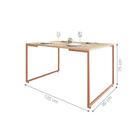 Mesa De Jantar Colt Natura Cobre