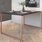 Mesa De Jantar Colt Preto Cobre