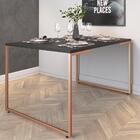 Mesa De Jantar Colt Preto Cobre