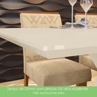 Mesa De Jantar Com 06 Cadeiras Zuri Tampo Mdf 160 Cm Casa 812