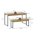 Mesa De Jantar Com 1 Banco Estilo Industrial Tub