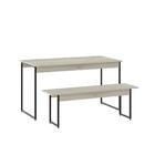 Mesa De Jantar Com 1 Banco Estilo Industrial Tub