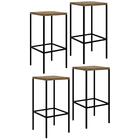 Mesa De Jantar Com 2 Banquetas Altas Steel Quadra Vermont