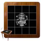 Mesa De Jantar Com 4 Cadeiras Em Madeira Maciça E Azulejo