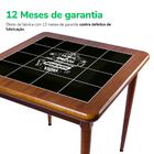 Mesa De Jantar Com 4 Cadeiras Em Madeira Maciça E Azulejo