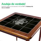 Mesa De Jantar Com 4 Cadeiras Em Madeira Maciça E Azulejo