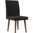 Mesa De Jantar Com 4 Cadeiras Jade Pés Palito Black Com Pena