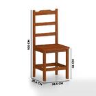 Mesa De Jantar Com 4 Cadeiras Madeira Maciça 120cm Mel Pérola