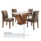 Mesa De Jantar Com 4 Cadeiras Tampo Mdf Espanha Yescasa Choco